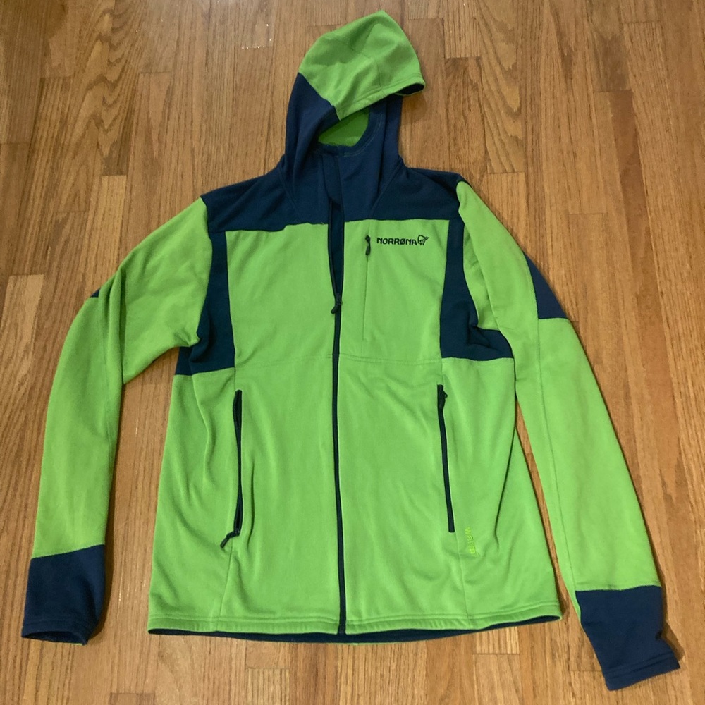Men’s Large Norrona Warm1 Fleece Hooded Jacket